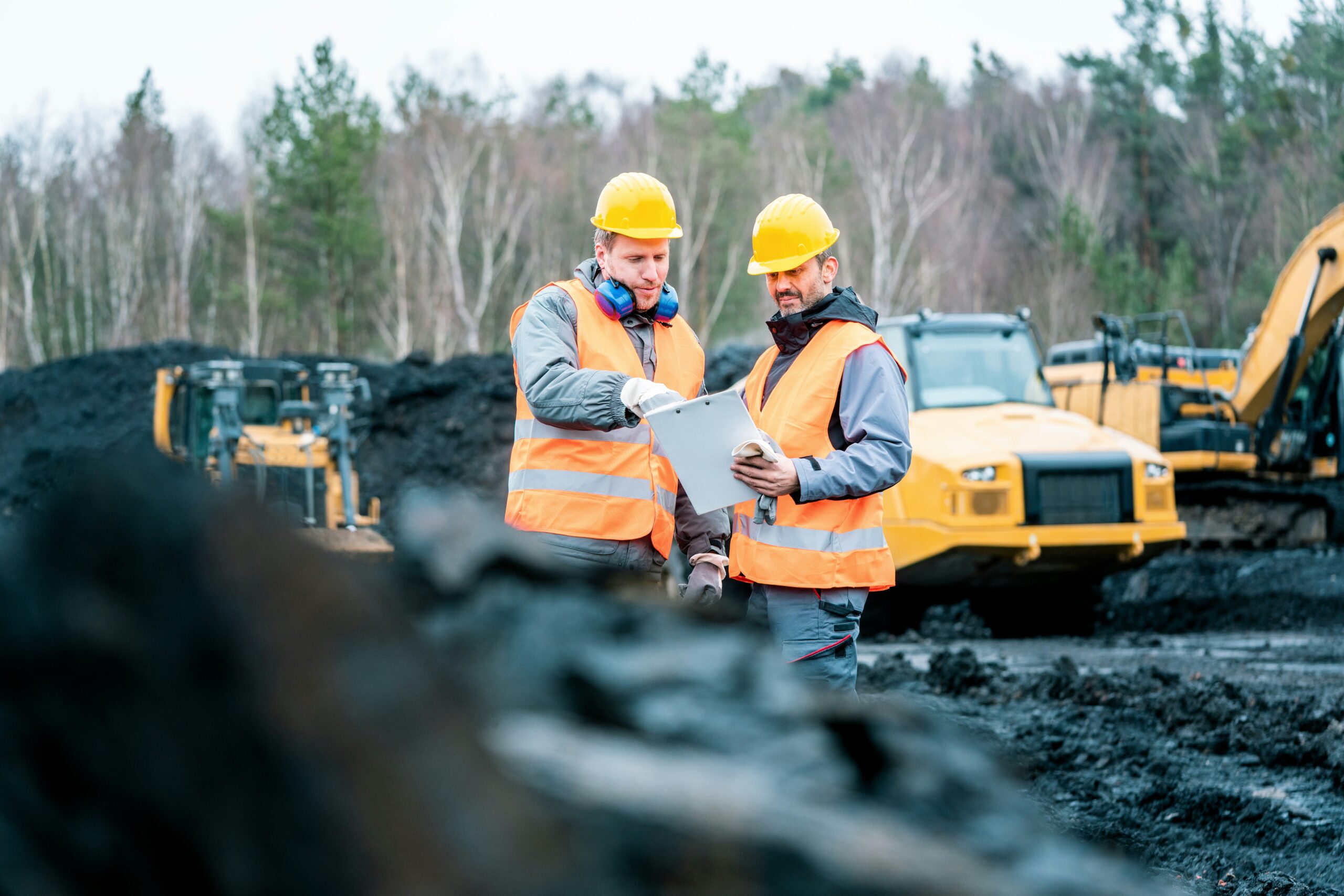 On-site inspection of mining site