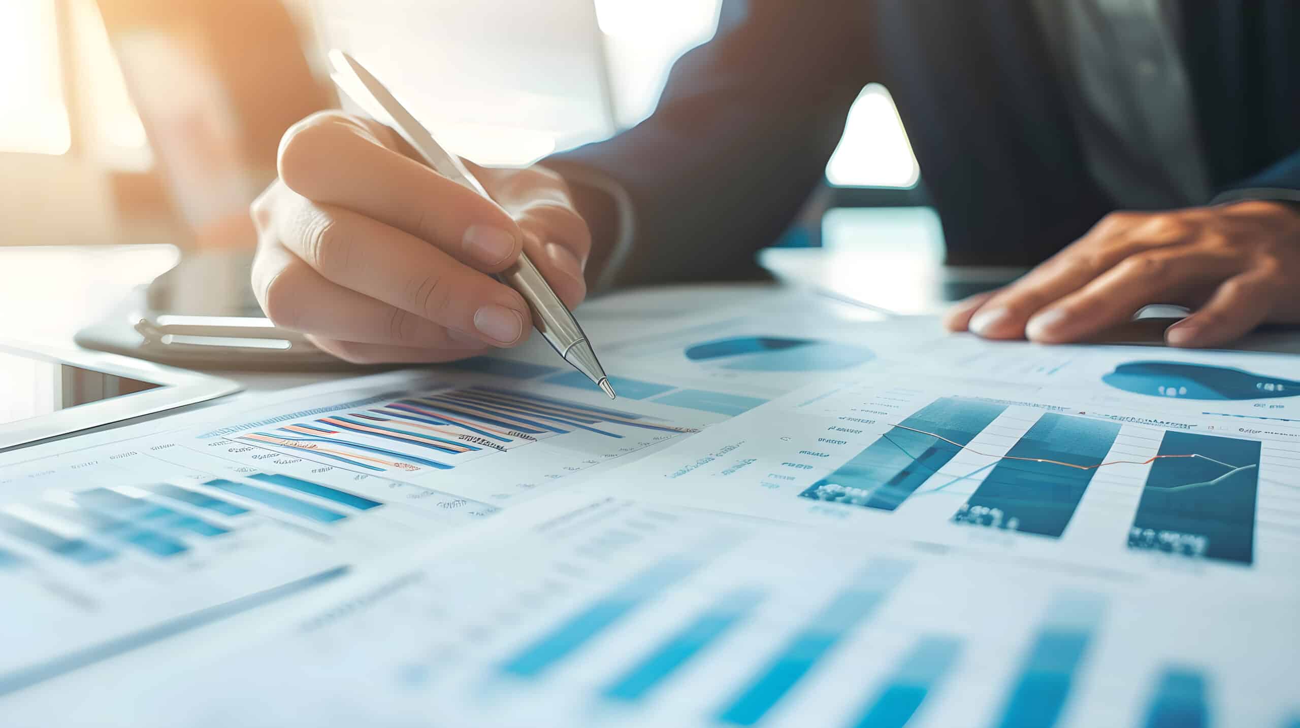 Professional reviewing a compliance document.