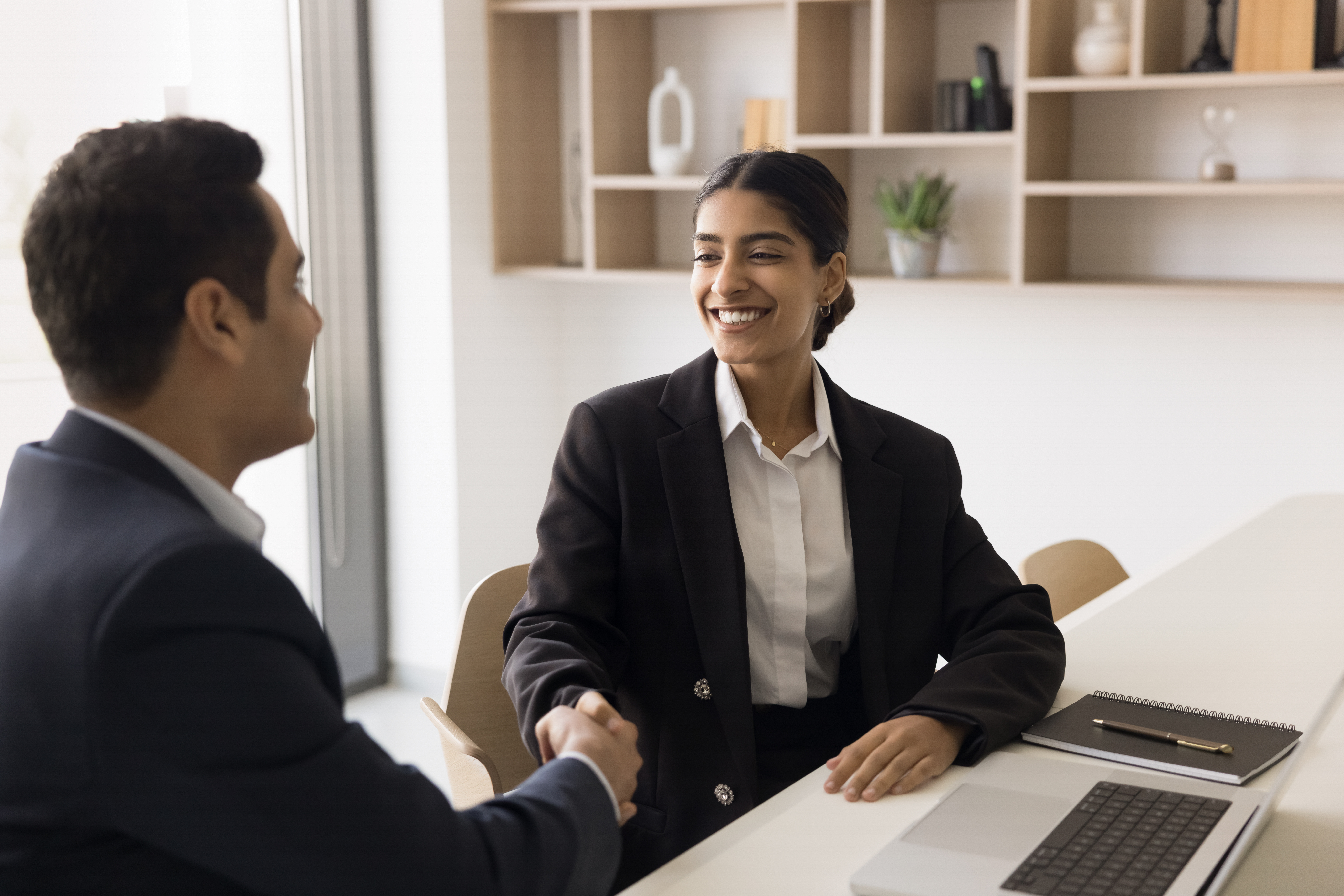 Diverse team collaborating in a modern office